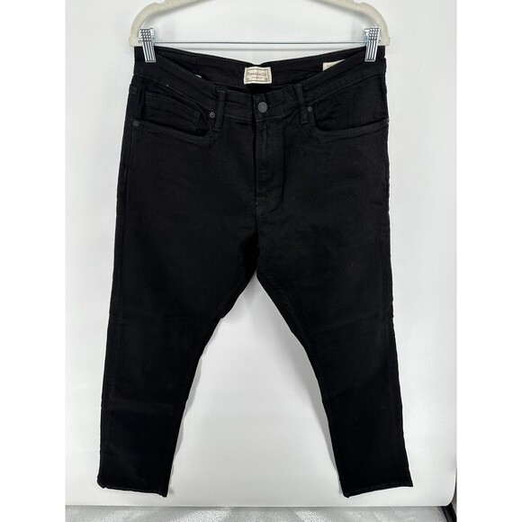 RISING SUN & CO. Mens Size 34X 32 Black Zip Fly The Slim Fit Jeans NEW - Picture 1 of 3